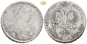 Catharina I, rubel 1727