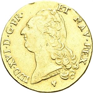 Ludvig XVI, 2 Louis d`or 1786 BB