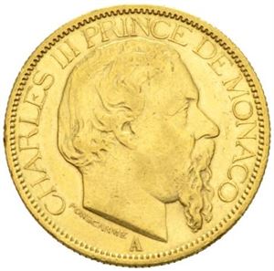 Charles III, 100 francs 1882 A.