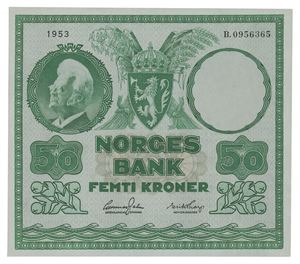 Norway. 50 kroner 1953. B0956365
