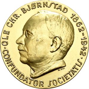 Bjørnstadmedaljen fra NNF 1977. Rui. Bronse. 40 mm