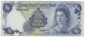 Cayman Islands 1 dollar 1974