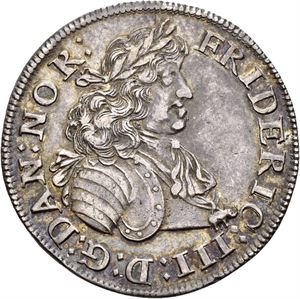 FREDERIK III 1648-1670 1/8 speciedaler 1665. S.38