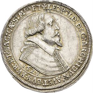 Erkehertug Leopold V, taler 1621, Ensisheim