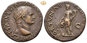 Vespasian. AD 69-79. Æ dupondius (10,77 g).