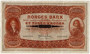 1000 kroner 1946. A0373101