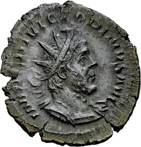 Victorinus 269-271, antoninian, Mainz eller Trier 269-170 e.Kr. R: Aequitas stående mot venstre