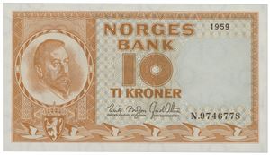 10 kroner 1959. N.9746778