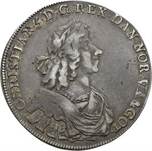 CHRISTIAN V 1670-1699. CHRISTIANIA. Speciedaler 1672. S.11