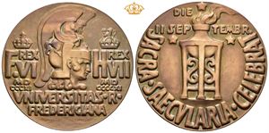 100 års jubileet for universitet i Oslo. Bronse