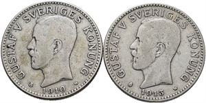2 kronor 1910 og 1913