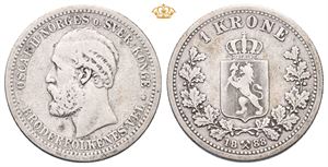Norway. 1 krone 1888