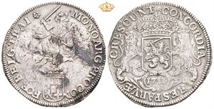 Utrecht. Dukaton 1711. (31,78 g). Saltvannskorrosjon/saltwater corrosion