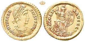 Theodosius I, AD 379-395. AV solidus (4,35 g)