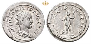 Philip II. Som Caesar under Philip I, 244-247 e.Kr. AR antoninianus (4,24 g)