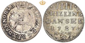 8 skilling 1727. S.2