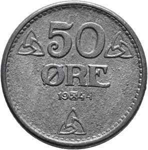 Norge, 50 øre 1944