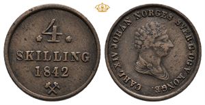 4 Skilling 1842