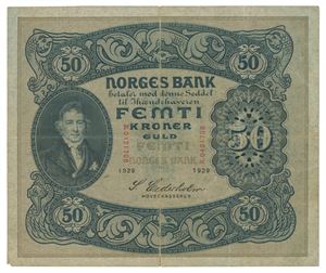50 kroner 1929. B.0421708