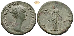 Faustina Junior. Augusta, AD 147-175. Æ sestertius (23,55 g).