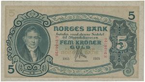 5 kroner 1915. E.2156120.