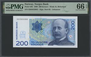 200 kroner 1998. 3203832082.