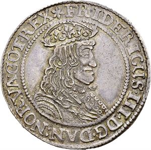 FREDERIK III 1648-1670, CHRISTIANIA, Speciedaler 1657. R. S.18