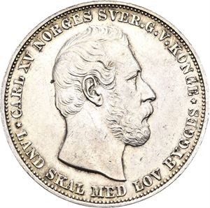 CARL XV 1859-1872 Speciedaler 1869