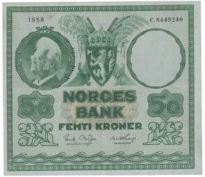 50 kroner 1958. C.8449240