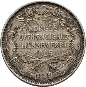 Norge, 2 kroner 1907, med gevær