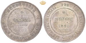 Revolusjonsutmyntning, 5 pesetas 1873