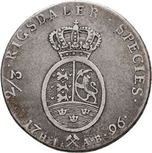 Christian VII, 2/3 speciedaler 1796