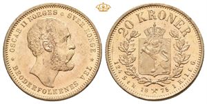 20 kroner 1878. Liten ripe på advers/minor scratch on obverse