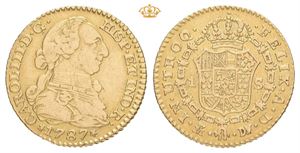 Carl III, 1 escudo 1787. Madrid. DV