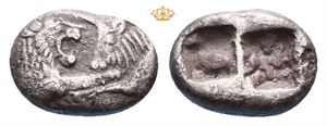 KINGS of LYDIA, Kroisos. Circa 561-546 BC. AR 1/6 stater (1,49 g)