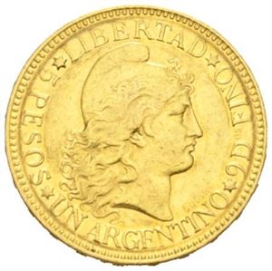 5 pesos 1884.