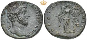 Æ Sestertius, AD 166