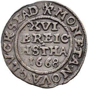 1/16 speciedaler (3 skilling Lybsk) 1668