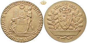 Jubileumsutstillingen i Kristiania 1914. Bronse. 61 mm
