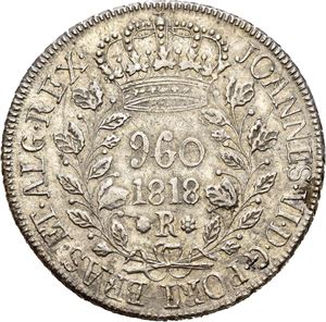 Joao VI, 960 reis 1818 R