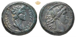 MYSIA, Pergamum. Pseudo-autonomous issue. Circa AD 40-60. Æ (17 mm; 4,04 g)
