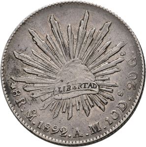 8 reales 1892 Mo AM