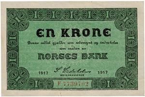 1 krone 1917. F