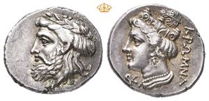 PAPHLAGONIA, Kromna. 4th century BC. AR drachm (3,68 g)