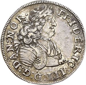 Frederik III 1648-1670. 1/2 speciedaler 1665. RR. S.37