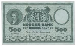 500 kroner 1970. A3488033