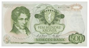500 kroner 1985. A6530790