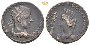 MESOPOTAMIA, Edessa. Gordian III, AD 238-244. Æ (28 mm; 15,78 g)