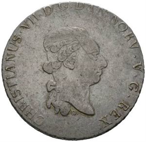 Speciedaler 1787. Schleswig-Holstein. Liten ripe på advers/minor scratch on obverse. S.2