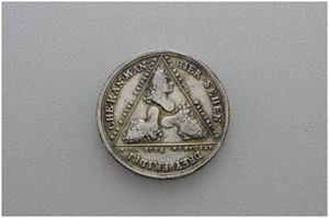 Stralsunds erobring 1715. Ukjent medaljør. Sølv. 33 mm
